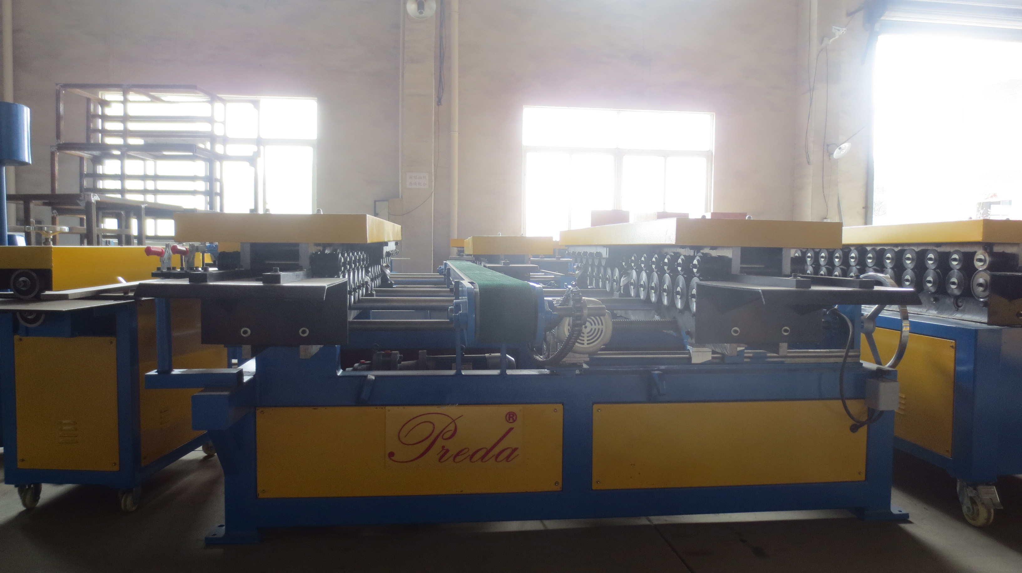 Preda Dual Tdf Flange Forming Machine Preda Machineauto Duct Line Spiral Tubeformer Manufacturer 